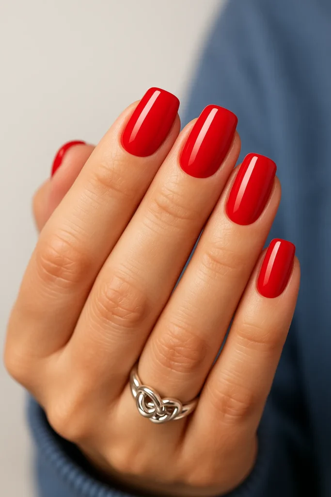 Classic Red Nail Art
