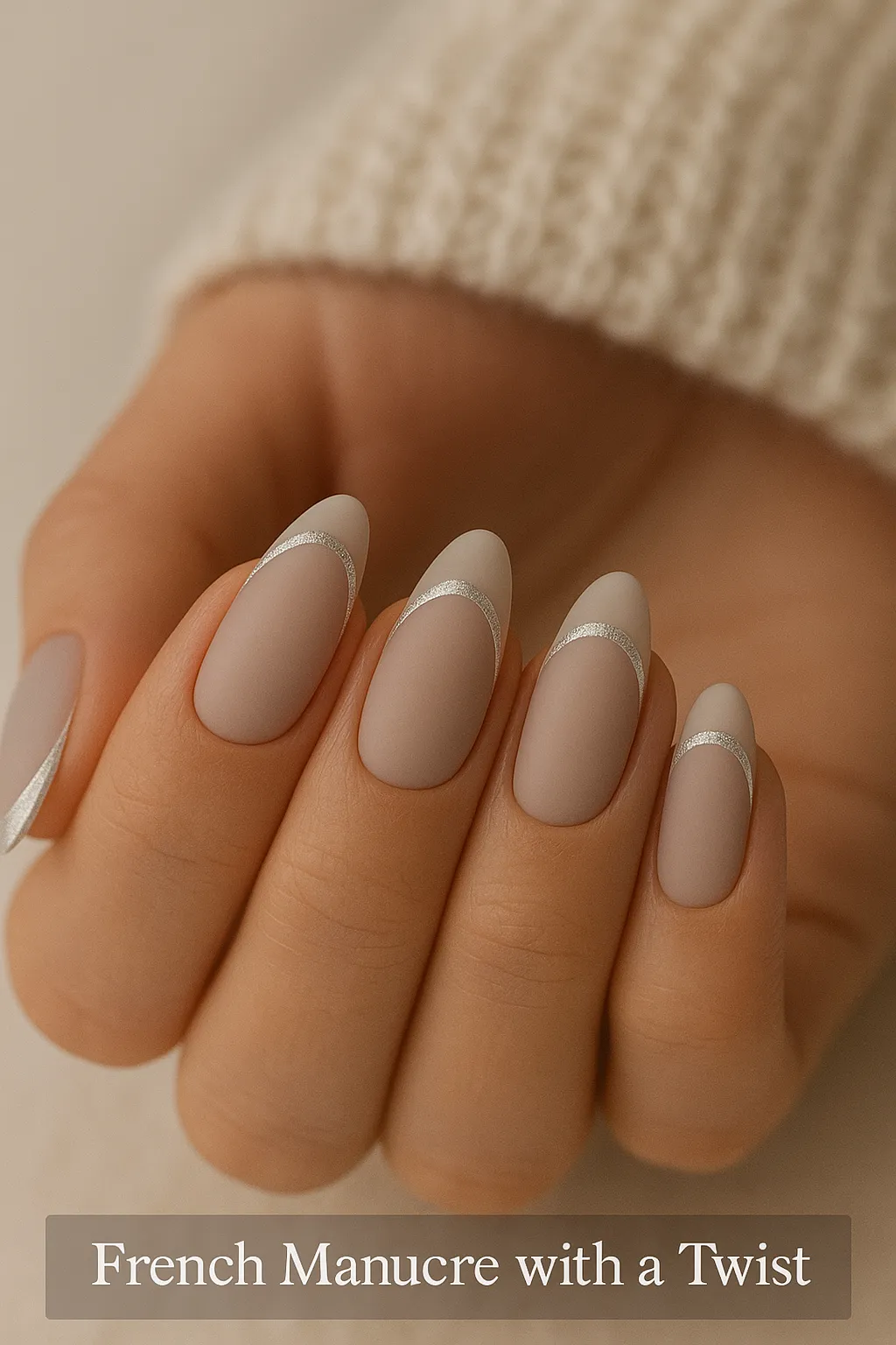 French Manicure with a Twist