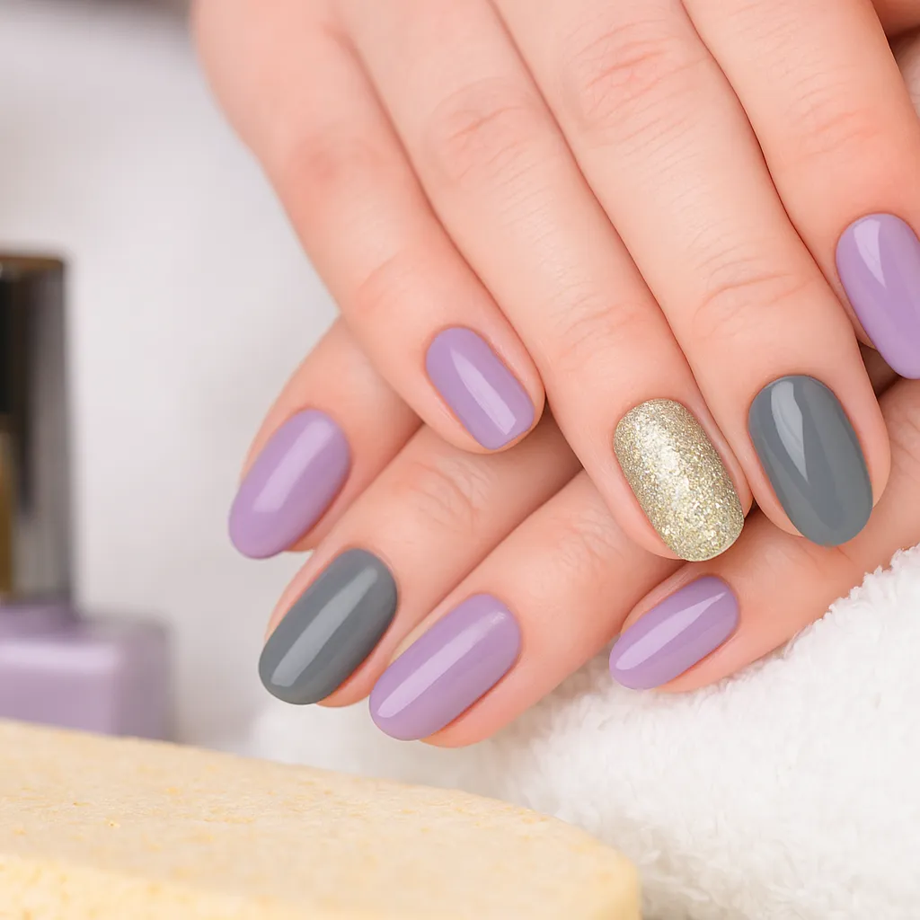 Glitter Accent Nail