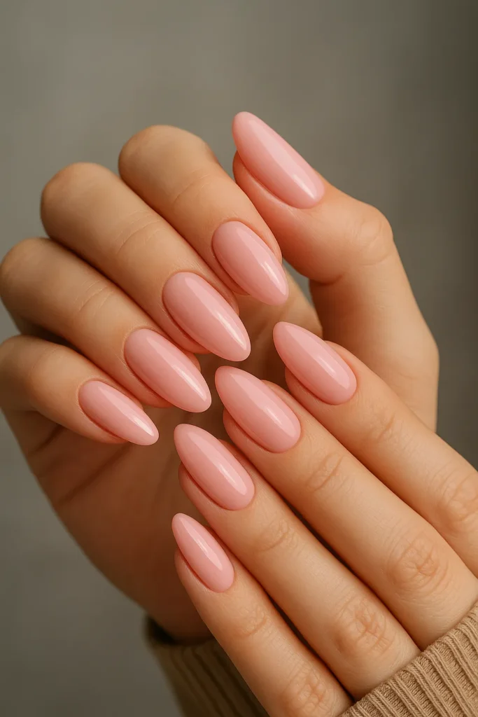 Soft Pink Nail Art