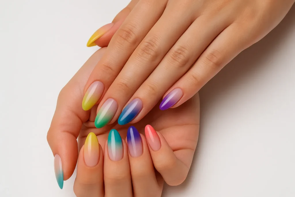 Two-Tone Gradient (Ombré) Nails
