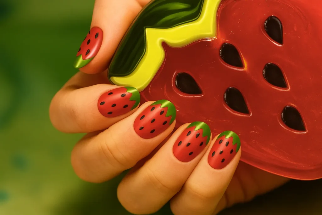 Strawberry Nail Designs